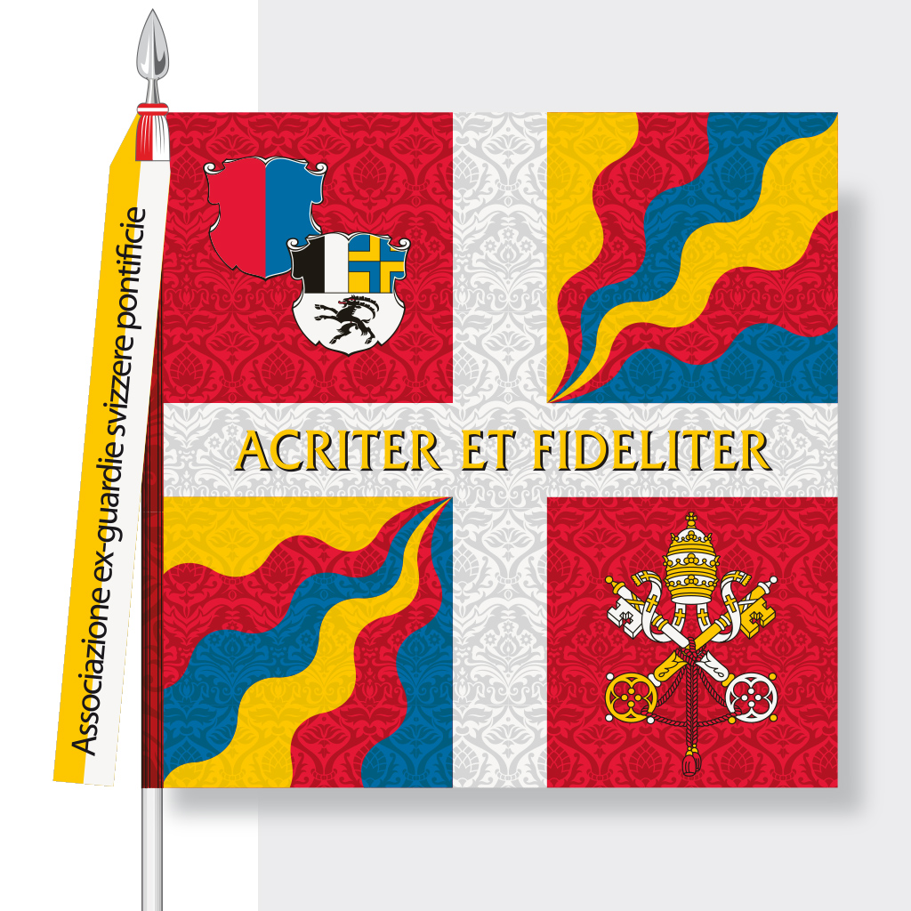 bandiera ex guardie svizzere pontifice